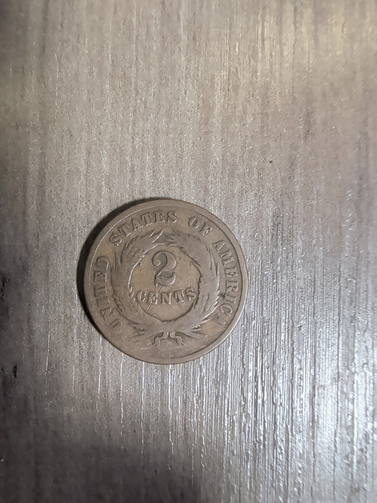 1865  TWO CENT PIECE COIN