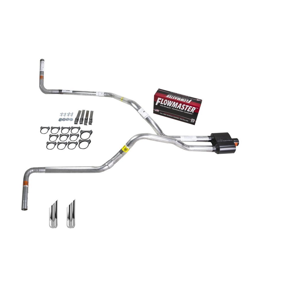 Ram 07-08 dual exhaust 2.5 pipe Flowmaster Super 10 SW Tip Side Exit
