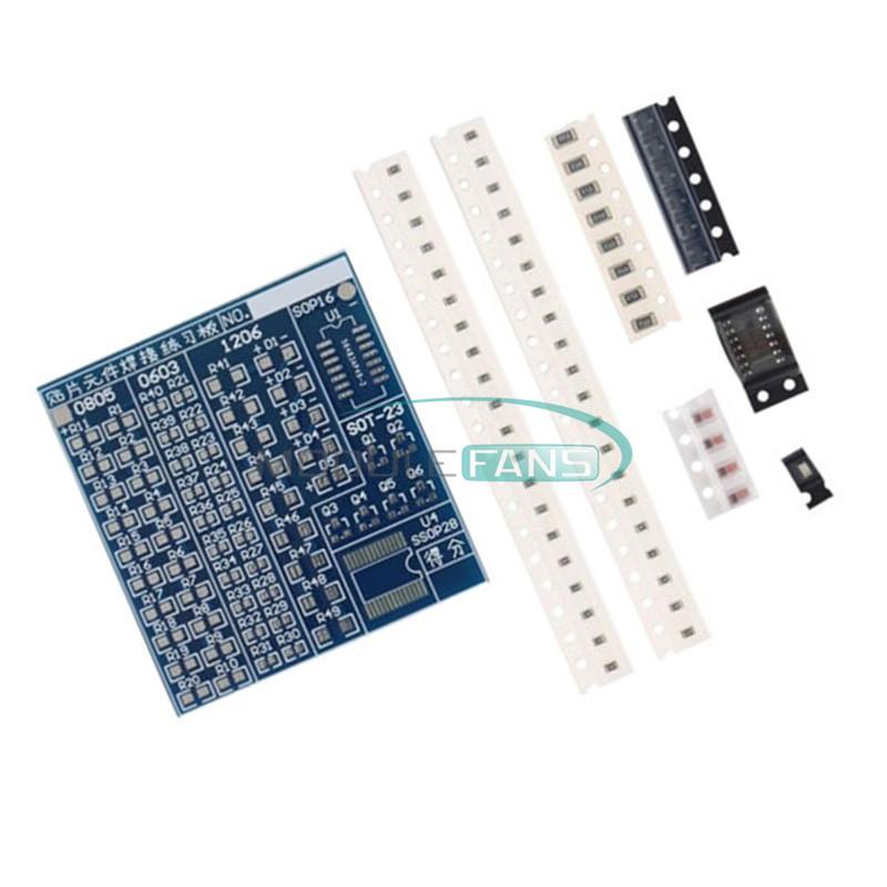 SMT SMD Component Welding Practice PCB Board Soldering DIY Kits MF