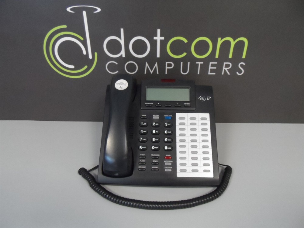 ESI Communications 48-Key IP IPFP Charcoal 48-Button Display Phone IPFP