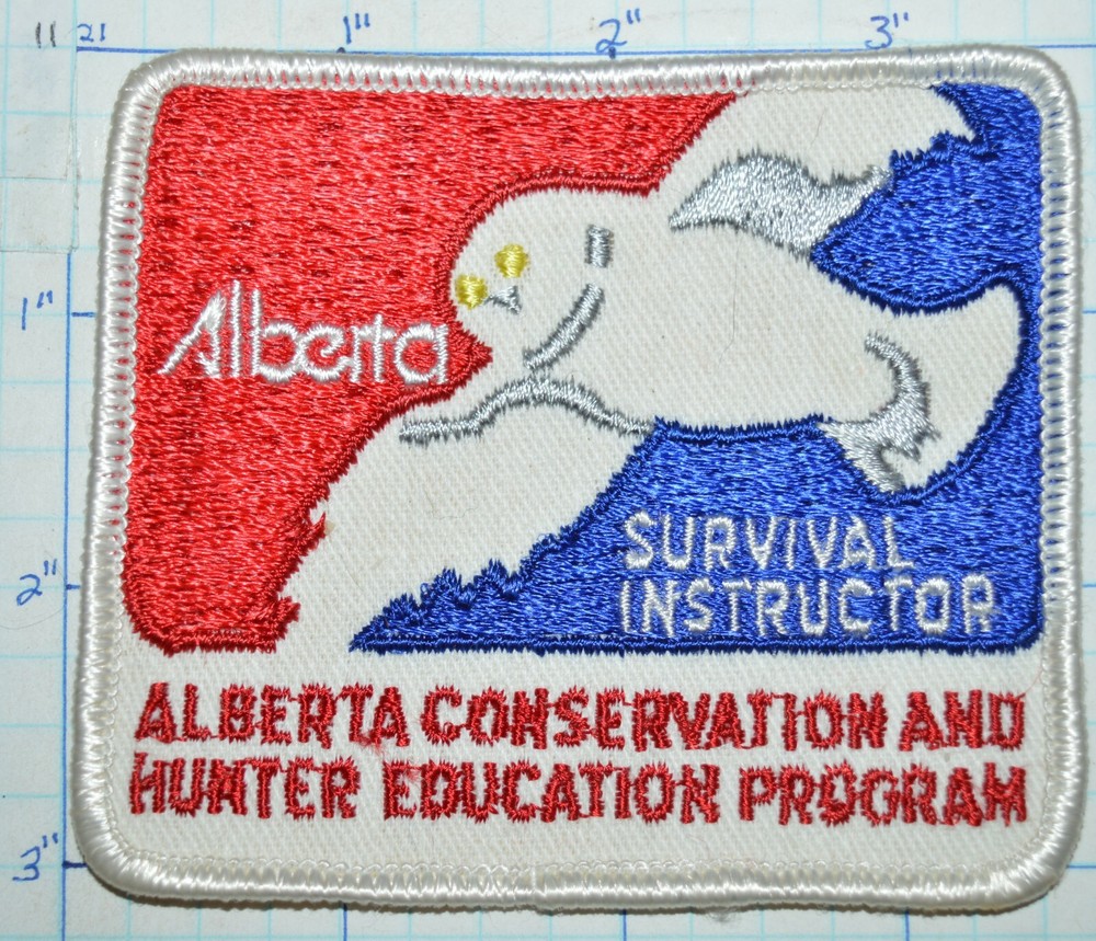 CANADA, ALBERTA CONSERVATION HUNTER EDUCATION PROGRAM SURVIVAL INSTRUCTOR PATCH