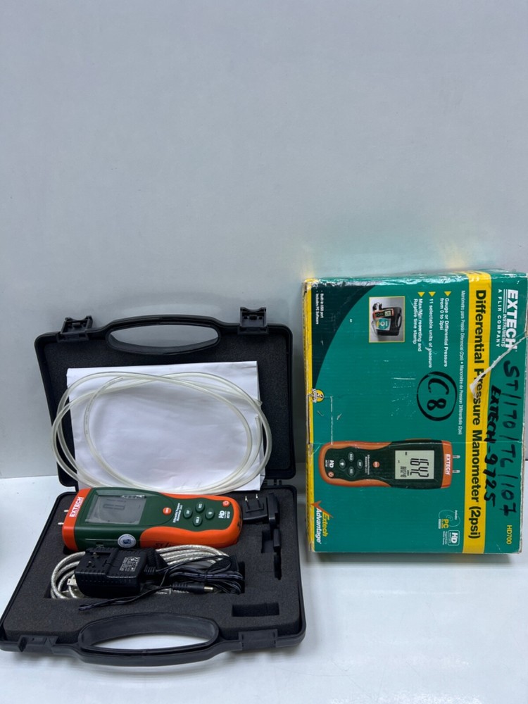 Extech HD700 Differential Pressure Manometer (2-PSI)
