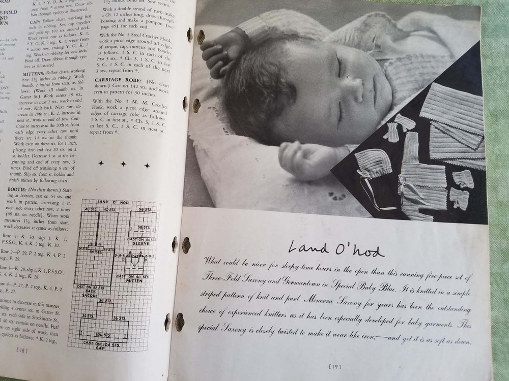 Vintage BOTANY MILLS PATTERN BOOK