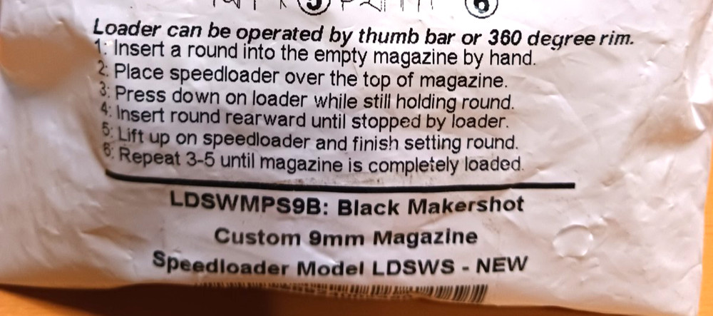 Speedloader for - 9mm - S&W / M&P / Shield / Shield 2.0 - MakerShot - NEW