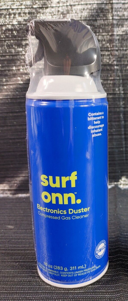 Surf Onn Electronics Duster Spray 10 oz Compressed Gas Cleaner Computer Camera