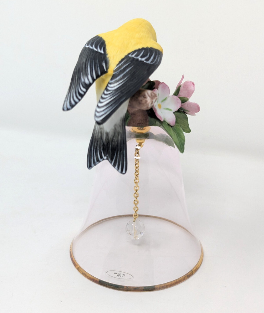 Vintage Franklin Mint Crystal Bell Bird