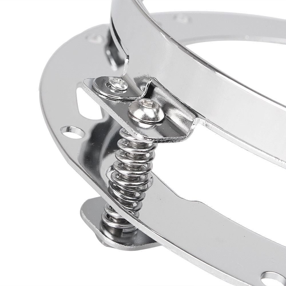 7inch Chrome Motorcycle Round LED Headlight Mounting Bracket Ring Holder Adapter