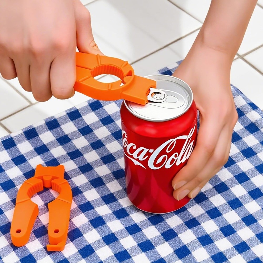 Can and Bottle Opener Multi Function, 3 Pack Standard, Blue, Orange, White