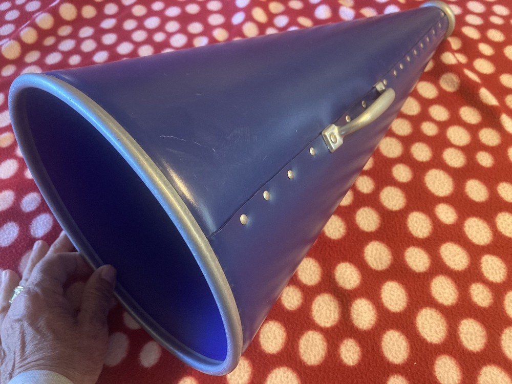 VINTAGE MEGAPHONE Blue 22X10 Beautiful!