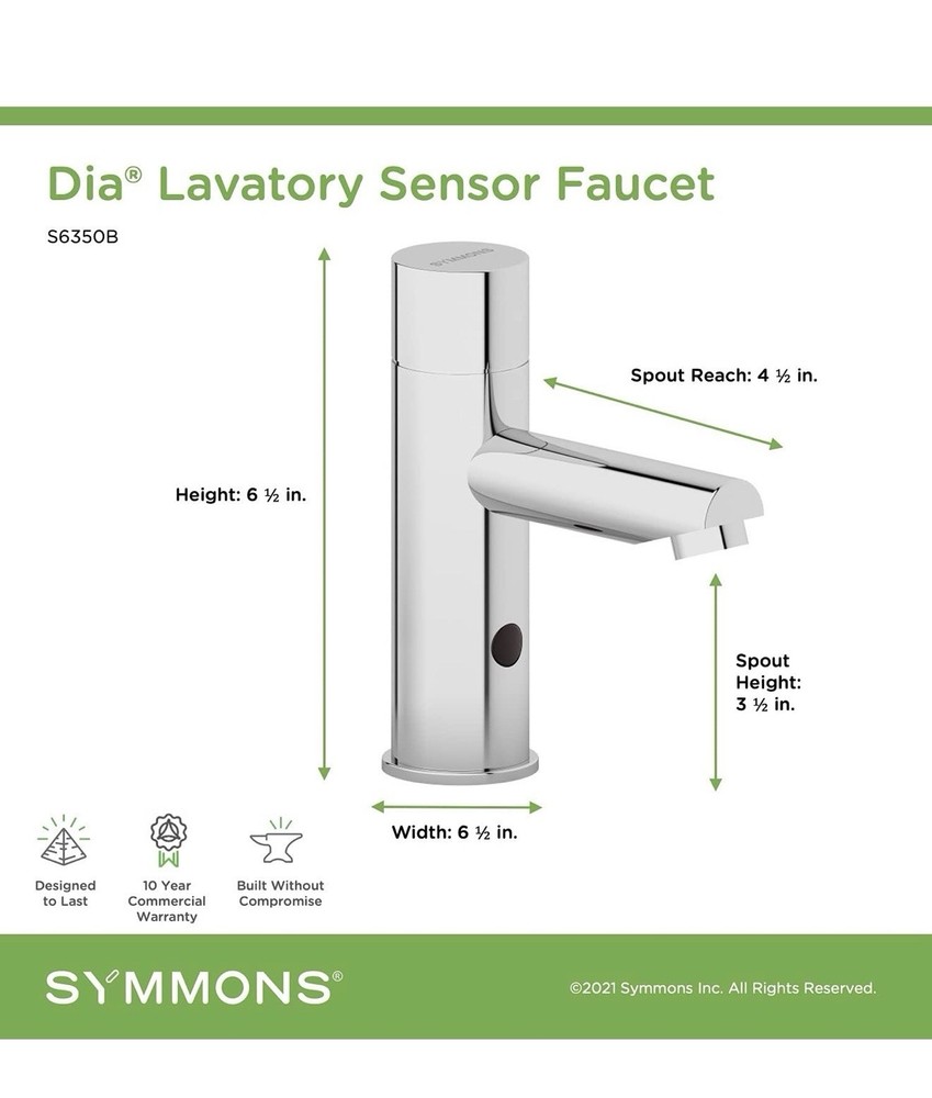 Dia® Lavatory Sensor Faucet with Touchless ActivSense™ Technology