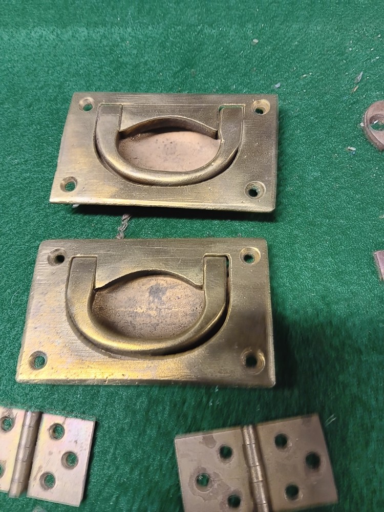 vintage brass hardware mixed lot