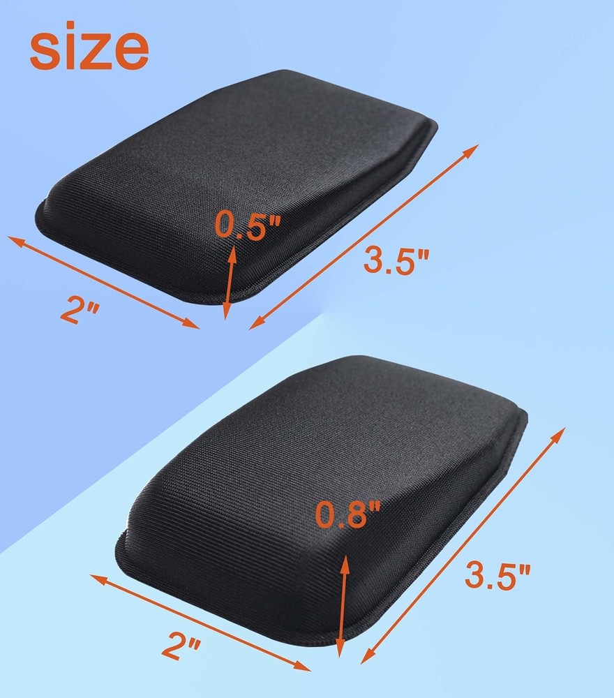 Comfortable Holster 0.5" holster wedge×2, 0.8" Black