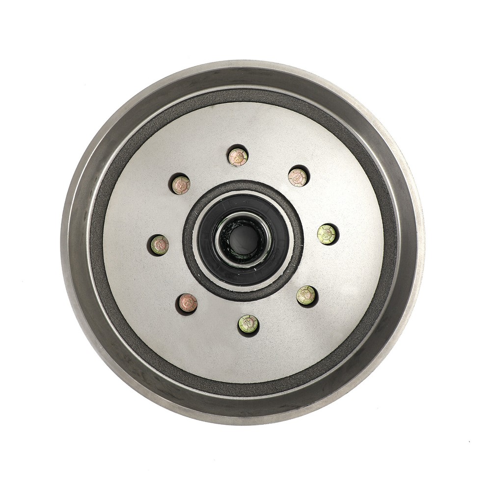 Trailer Hub and Drum Assembly for 7000 Lbs Axles - 12"-8 on 6-1/2" Pre-Greased