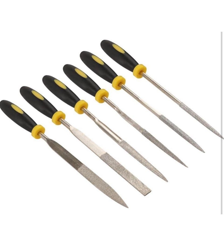 17-Piece Metal File Set Triangular Flat Round Half-Round New