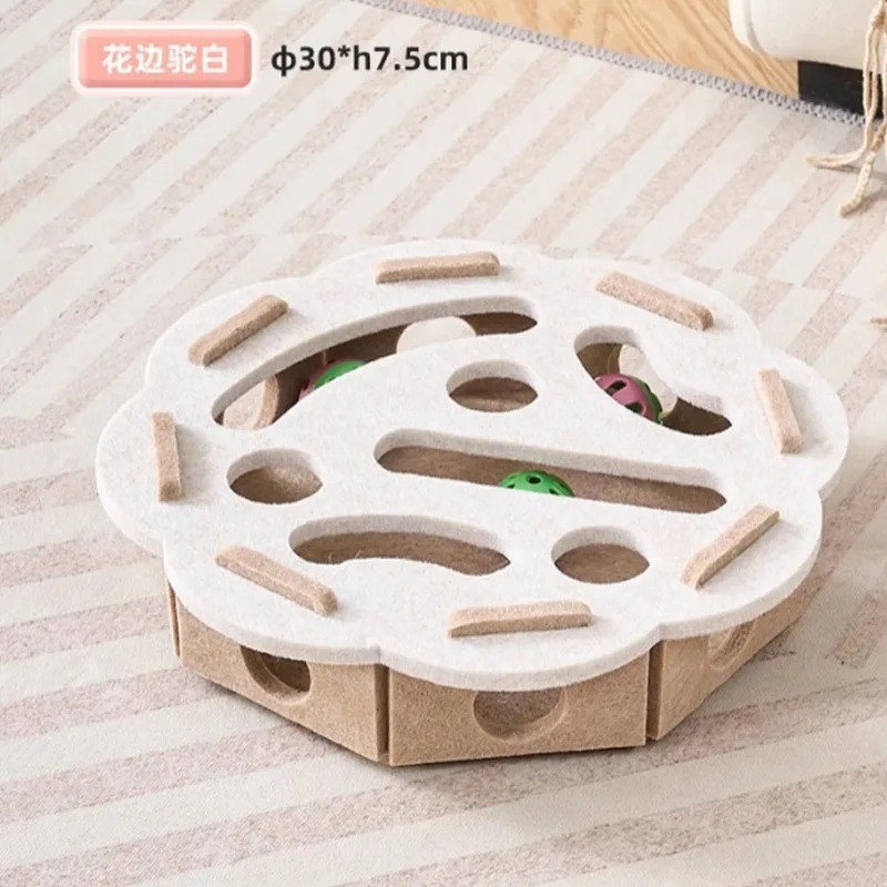 Cat Scratch Post Sisal Indoor Interactive Toy for Kitten Exercise