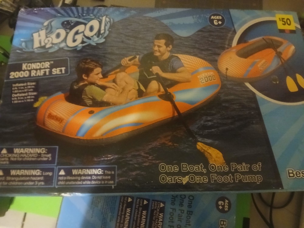 H20 Go Kondor 2000 Raft Set New