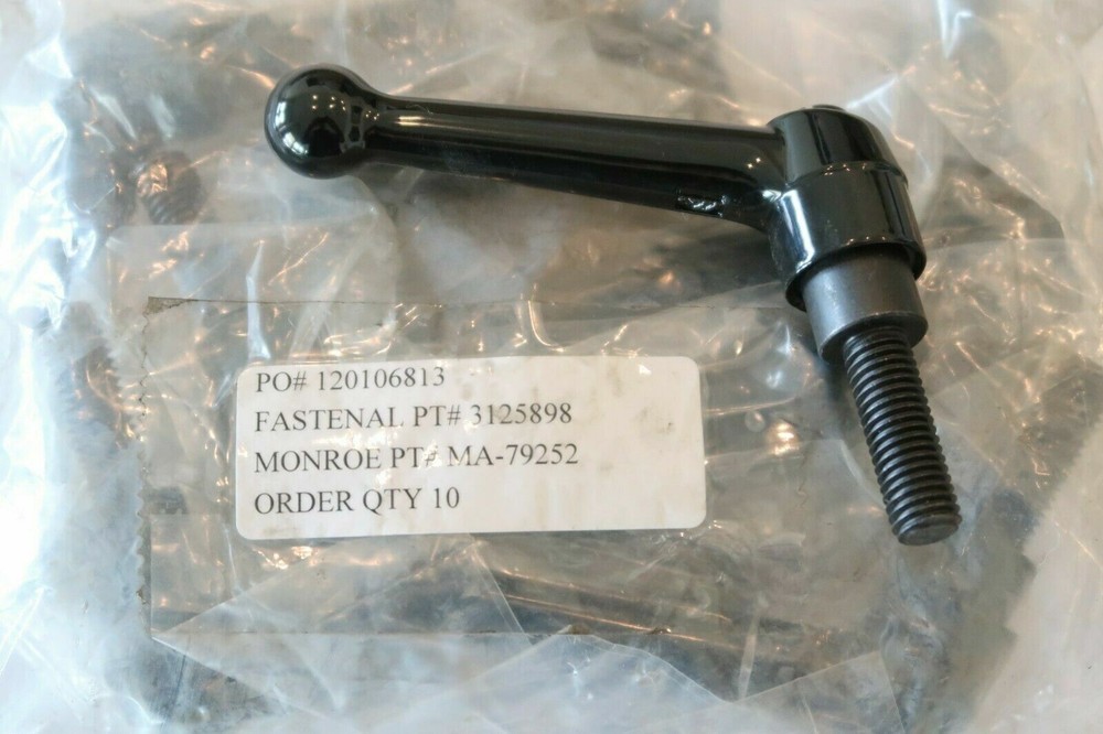 MONROE ENGINEERING MA-79252, #3 x M10 x 30mm Zinc Adjustable Handle