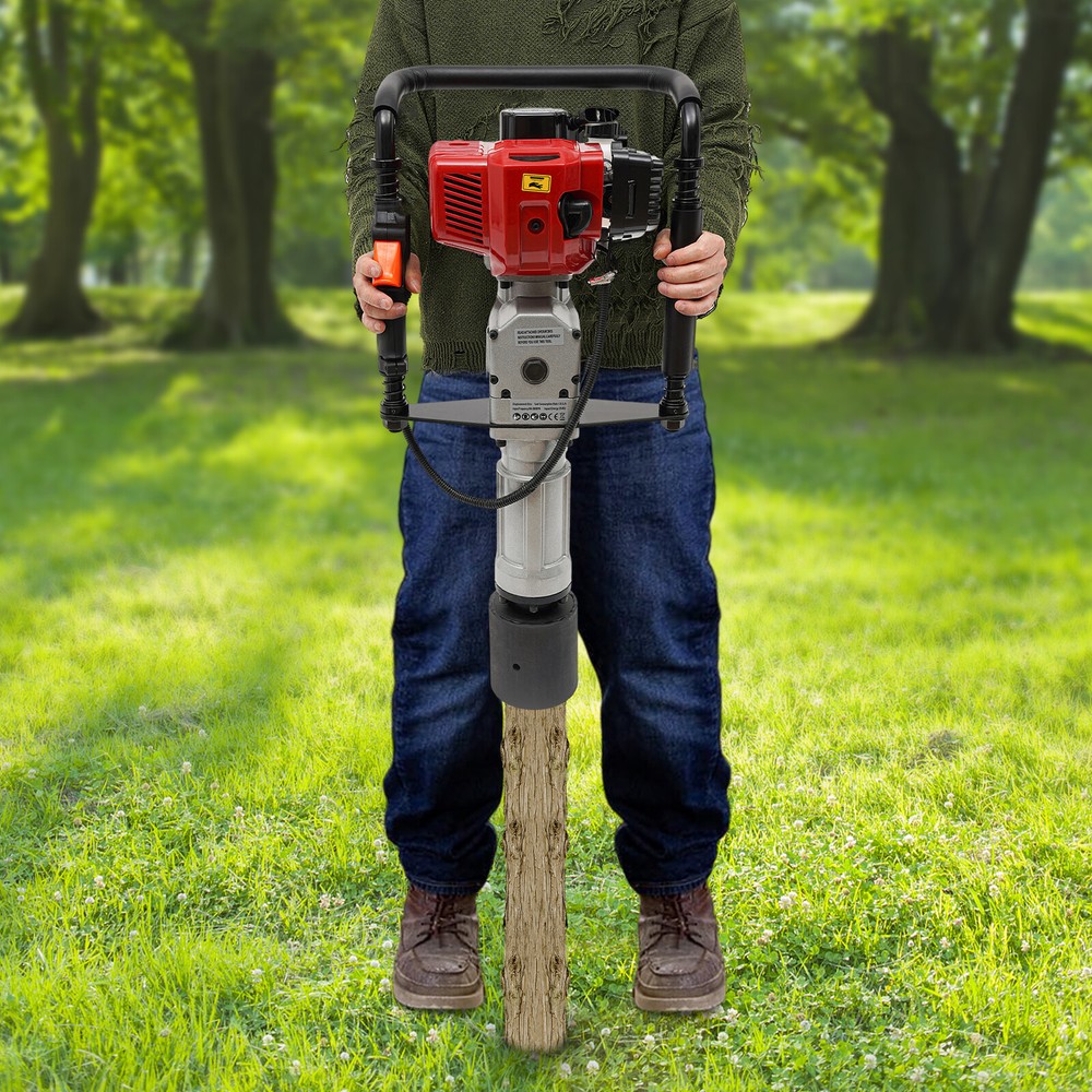 52CC 2-Stroke Garden Pile Driver Gasoline Powered Post Driver Piling Machine