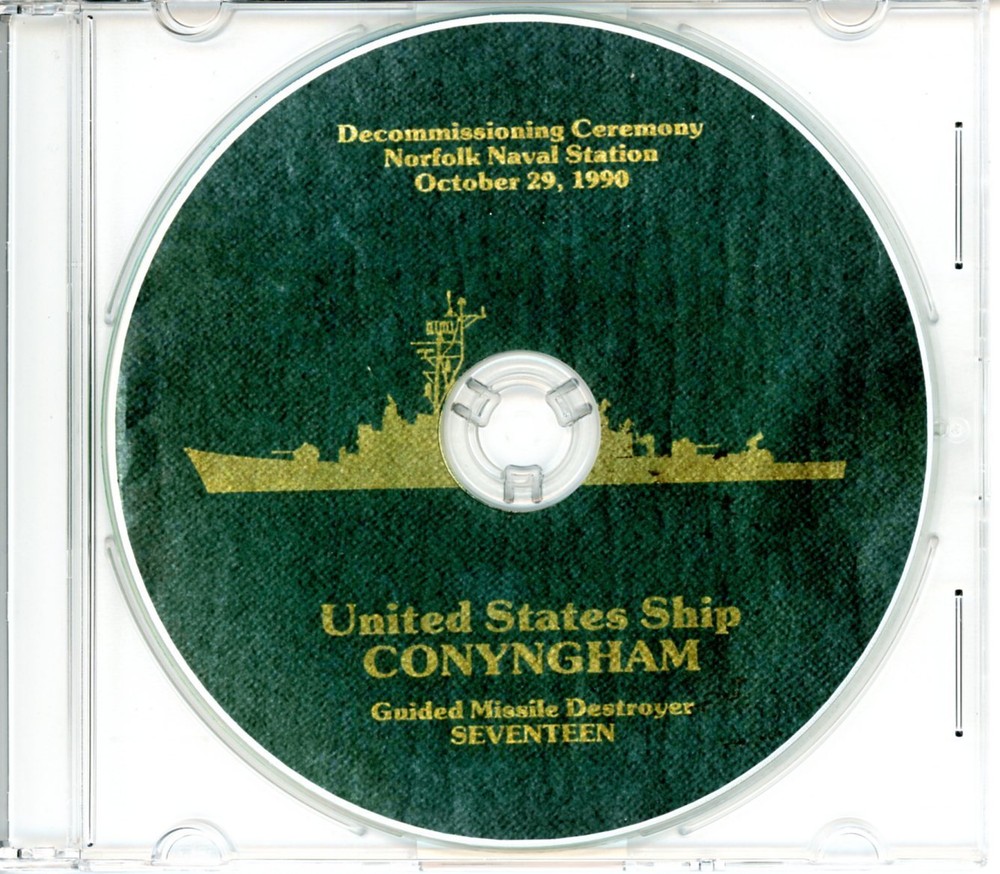 USS Conyngham DDG 17 Decommissioning Program 1990 on CD Navy