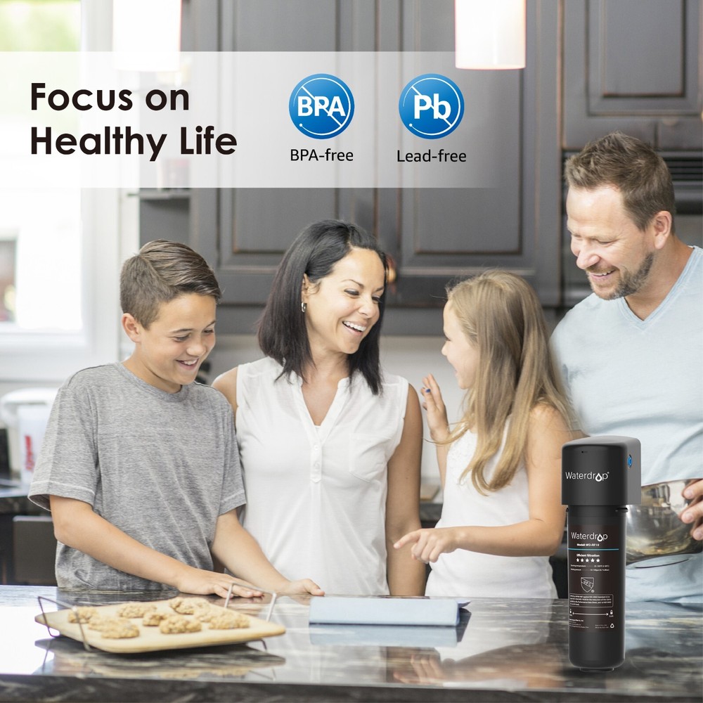 Waterdrop 10UA Under Sink Water Filter System,8K Gallons High Chlorine Reduction