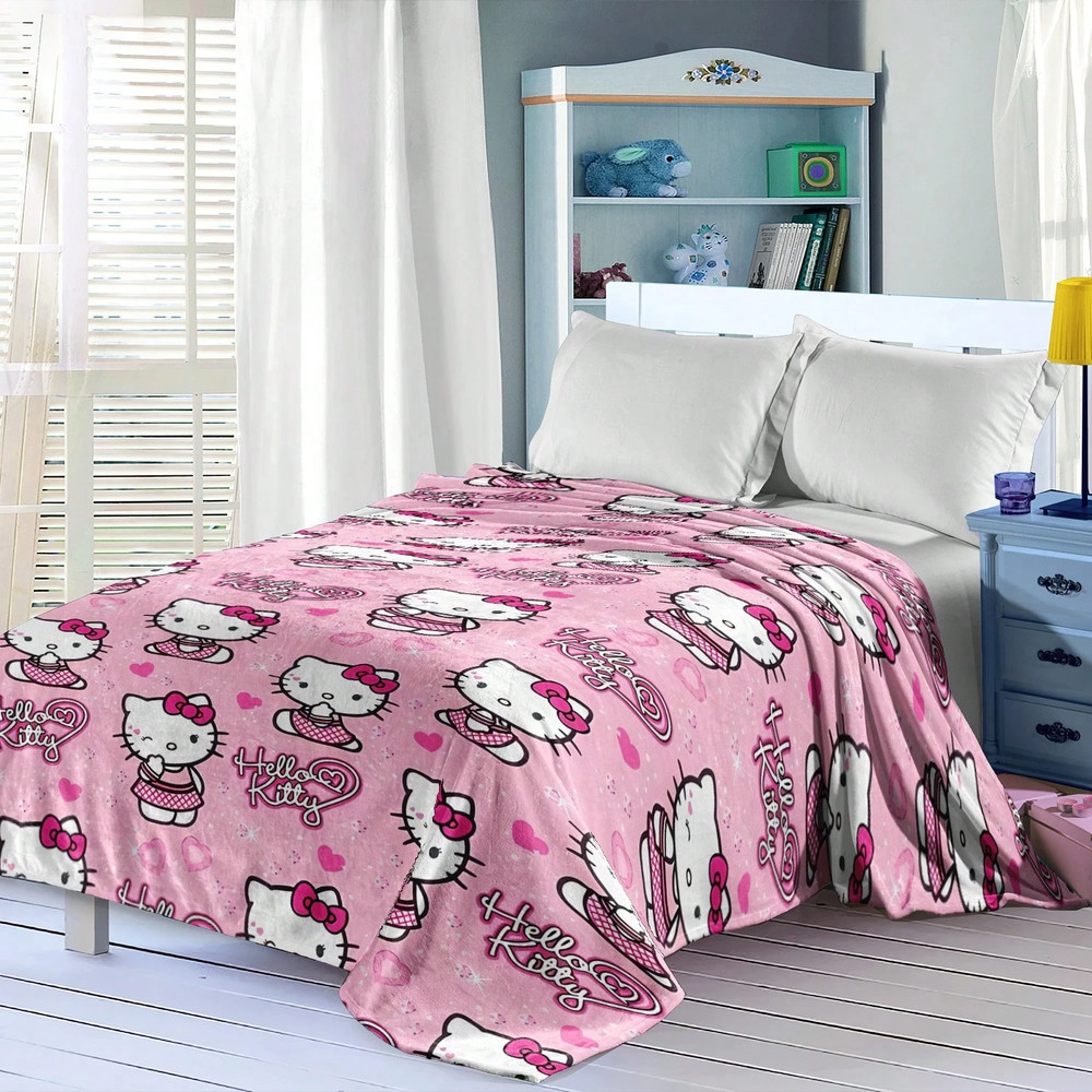 New Hello Kitty Plush Throw Blanket