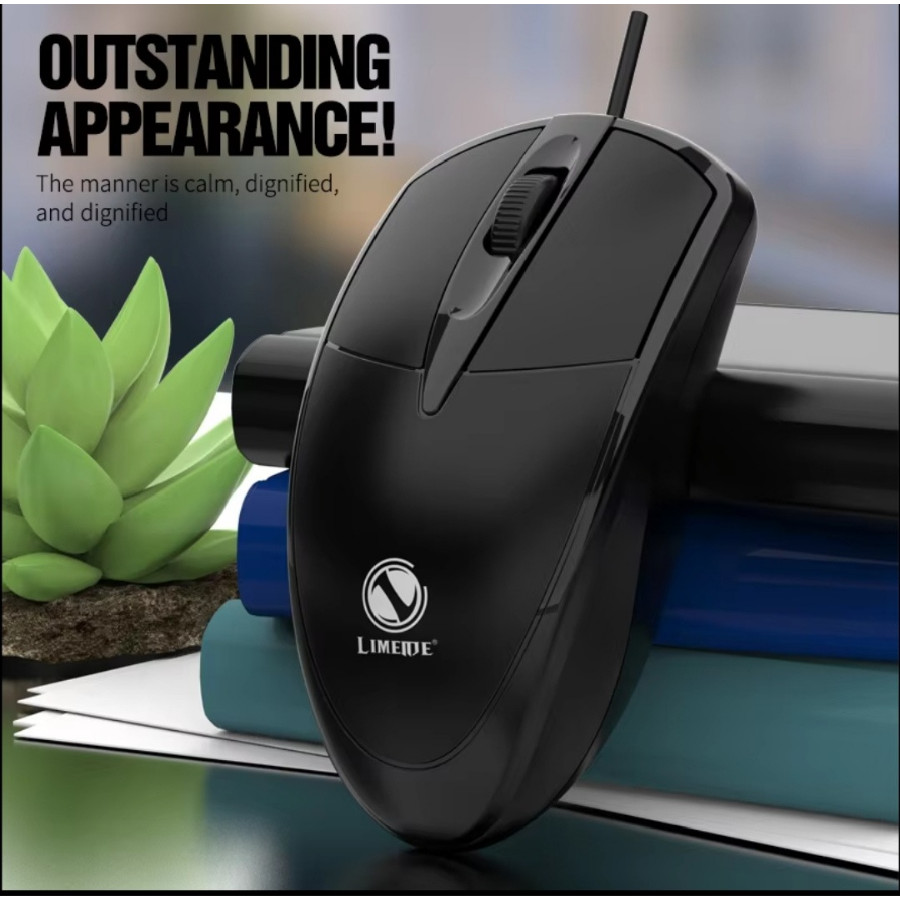 Wired USB Optical Mouse - Ergonomic Business Mouse for Laptop, PC, Office &...