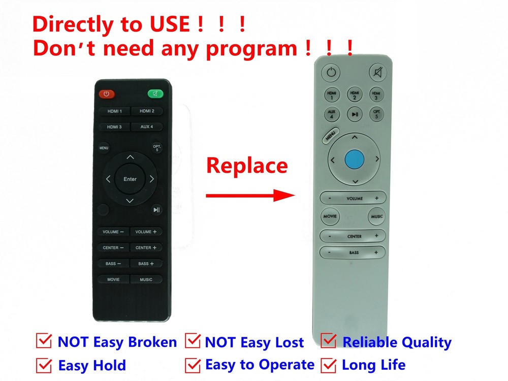 Remote Control For Definitive Technology Studio Slim 3.1 Channel Soundbar System