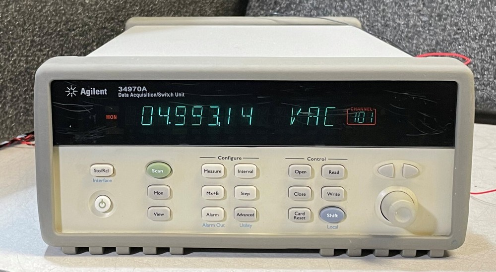 Agilent HP 34970A Data Acquisition Data Logger Switch Unit w/ 6.5 Digit DMM