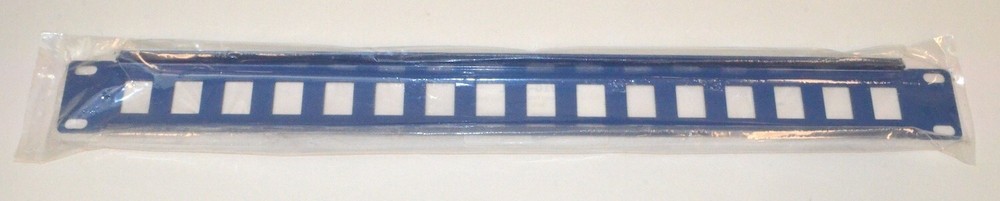 Unbranded 19" Patch Panel , Unloaded, Blue *New* HW910-16BL
