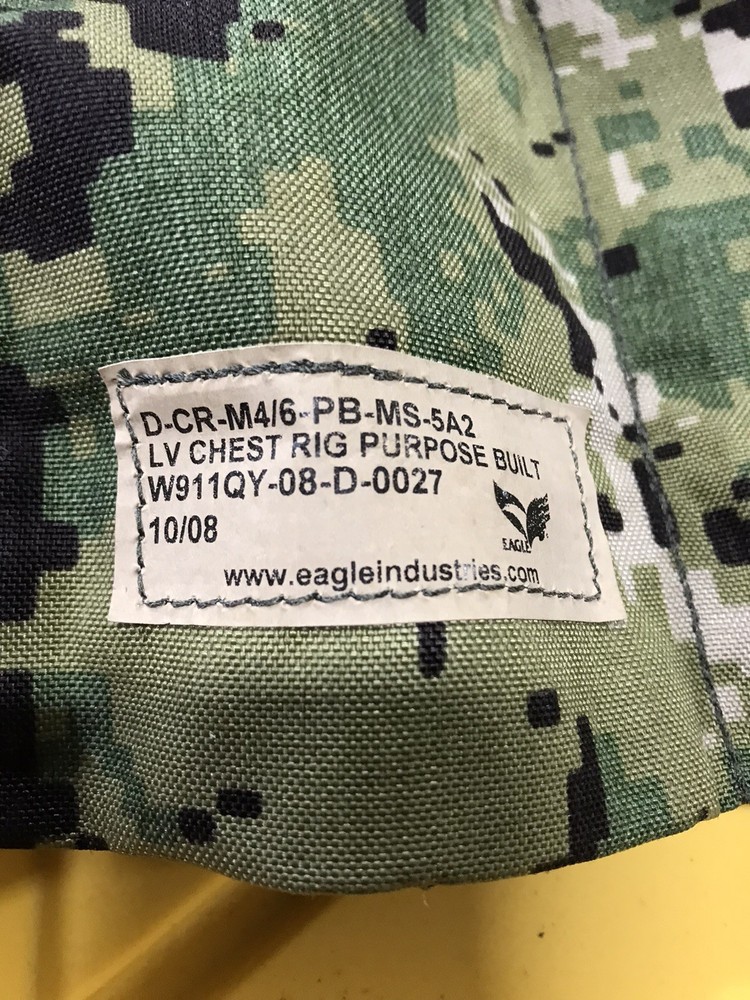 Eagle Industries AOR2 Multipurpose Split Front Chest Rig, DEVGRU, Seals