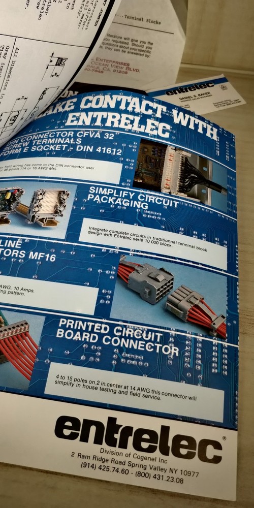 1985 ENTERLEC catalog modular terminal blocks C3