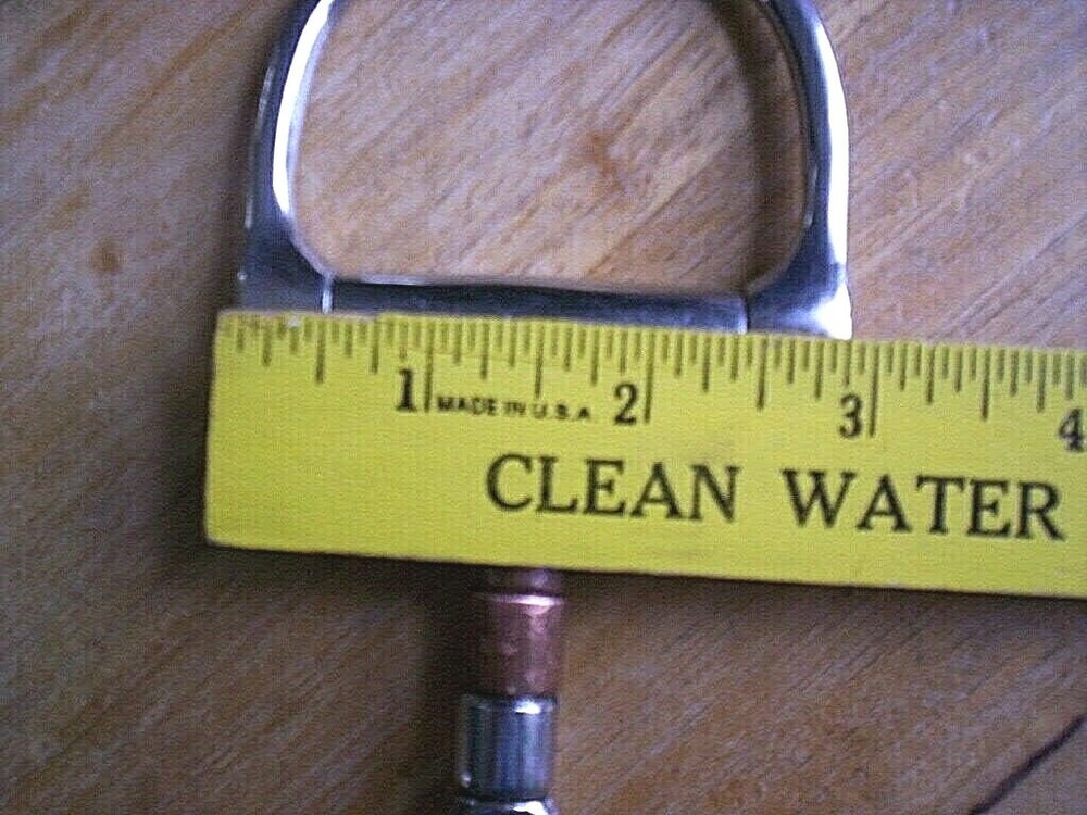 Used Stainless Dee Ring Snaffle Bit 5" Mouth with Copper & Stainless Rollers