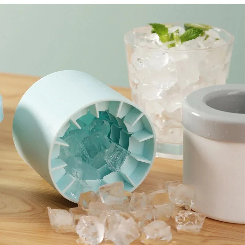 Silicone Ice Cube Mold Round Ice Maker - DIY Ice Bucket Barware Tools*