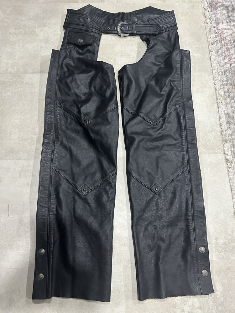 Harley Davidson Men's Leather Chaps Size S