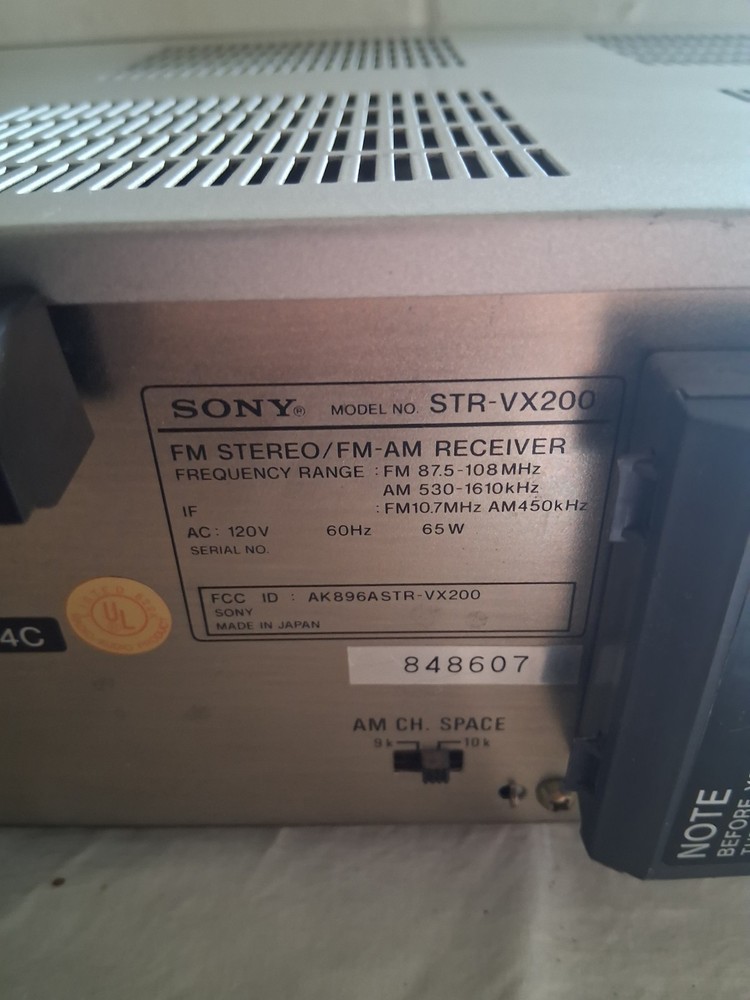 Sony STR-VX200 Stereo Receiver