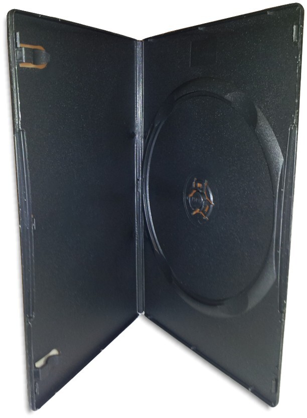 Single (1-Disc) BLACK 7mm DVD Boxes 100-Pak