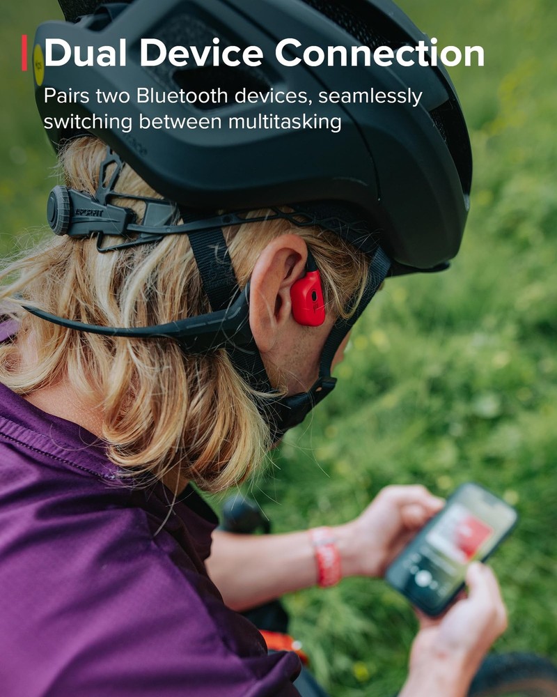 SUUNTO Wing Open-Ear Bone Conduction Headphone, Bluetooth Wireless Sport