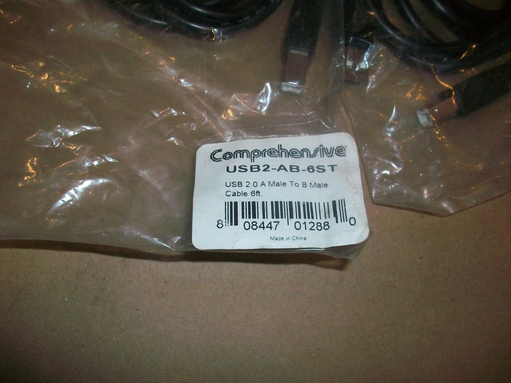 10pc Comprehensive USB Cable Type A to Type B USB2-AB-6ST NEW