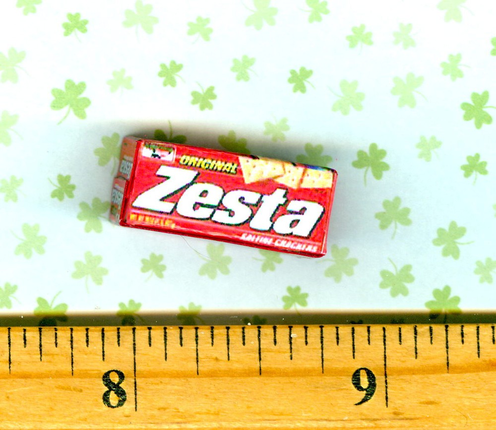 Dollhouse Miniature Size Soda Cracker BOX # Z