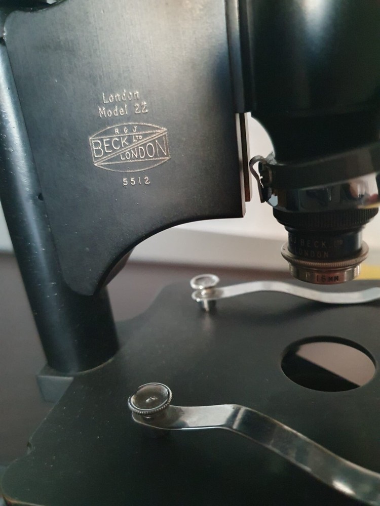Antique R&J Beck microscope