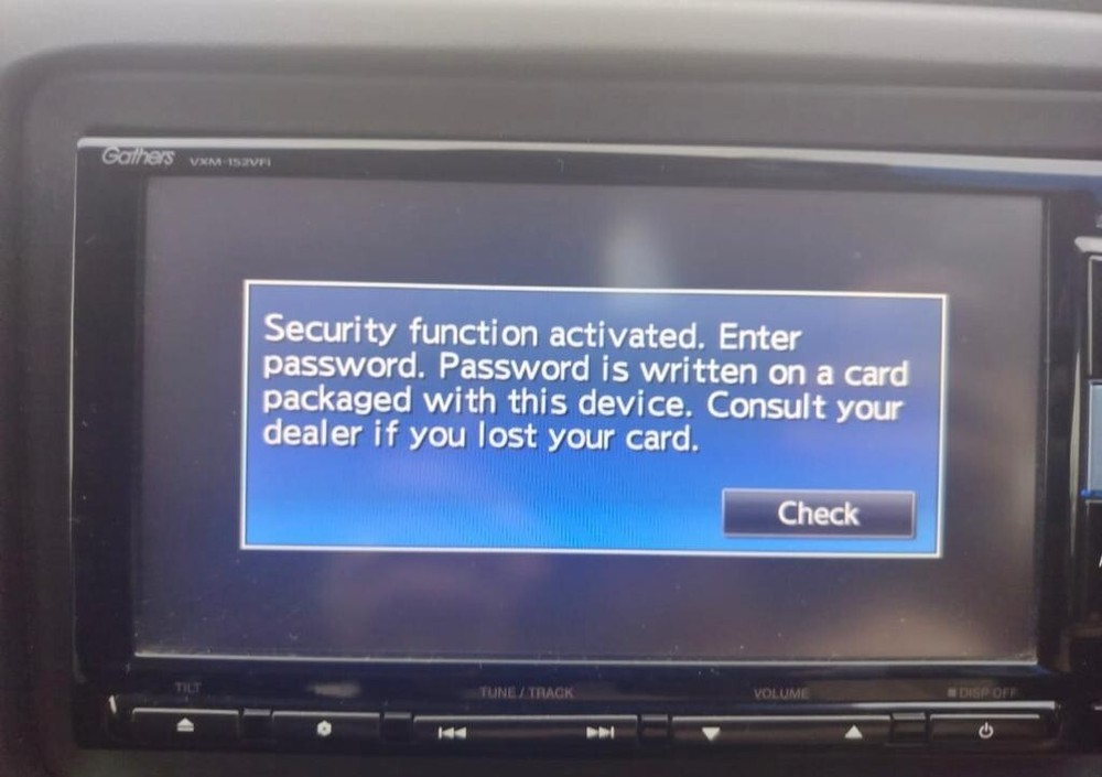 For Honda Gathers VXM-152VFi Unlock Code Password Unlock Theft Code