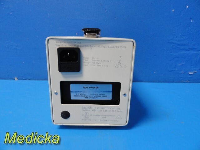 Veinlite Model FO-150 Translite Light Source W/ Power Cord *TESTED* ~ 34086