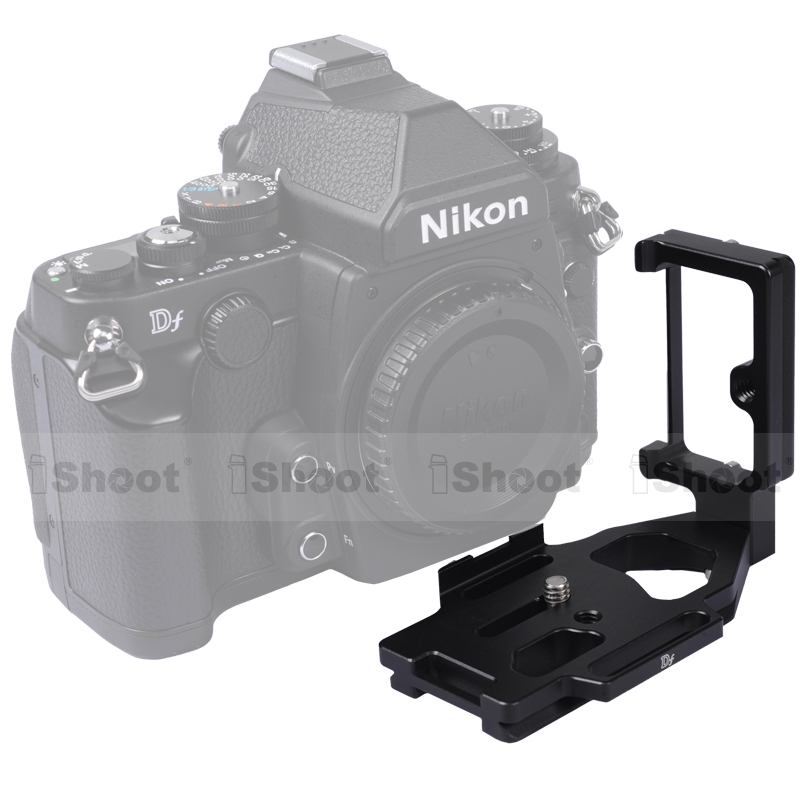 Separable Quick Release Plate/Camera Bracket Grip for Tripod Ball Head& Nikon Df