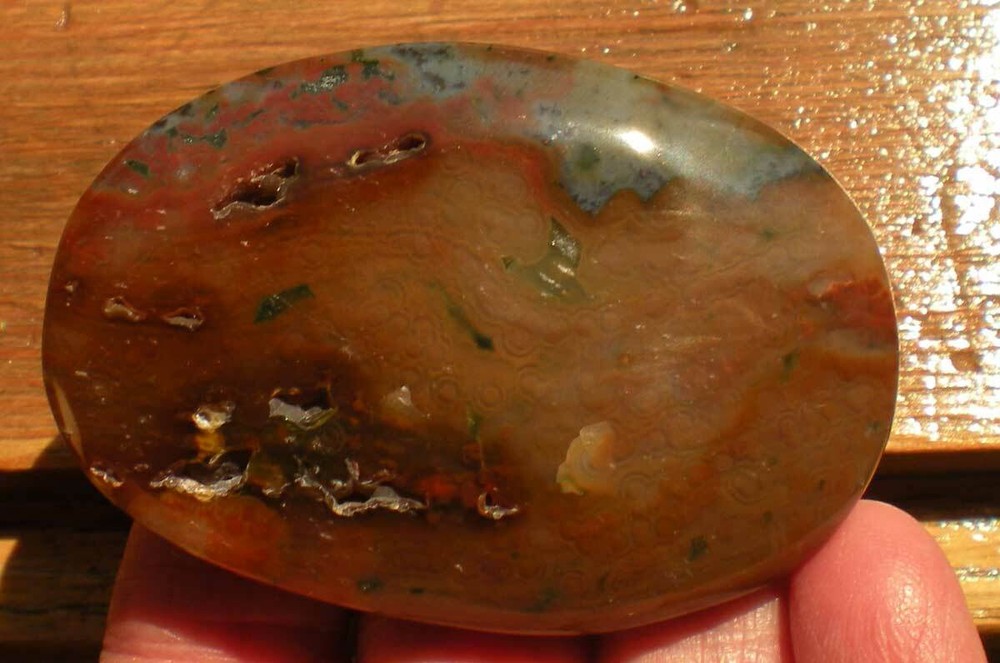 Ocean Jasper Palm Stone sc687j