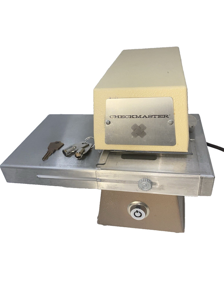 Widmer TIME RECORDER CHECK MASTER SX-3 CheckMaster Stamp SIGNER +TWO KEYS!!