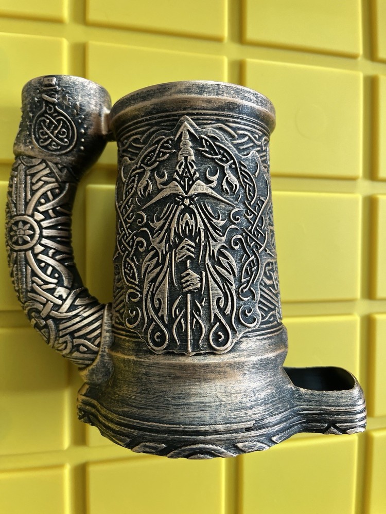 Wizard crest dice tower mug with built-in can holder-Tabletop RPG/DND Accessory