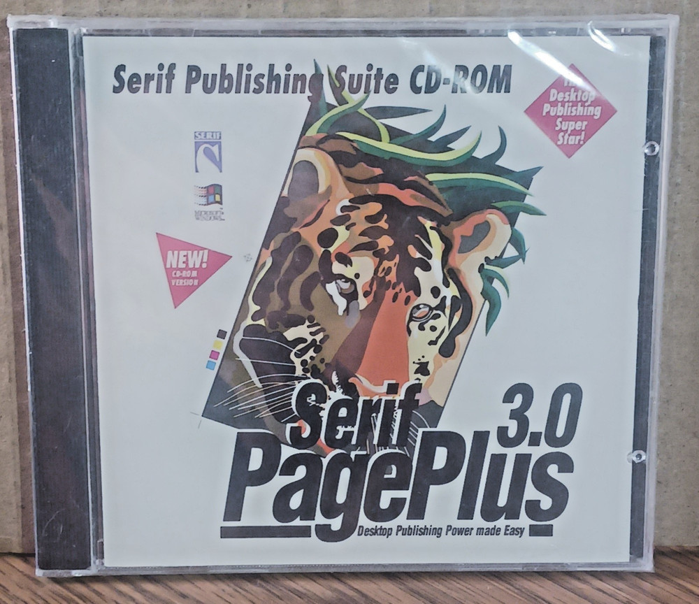 Serif Software Pageplus 3.0 CD & Art Gallery CD For Windows 95- CD ONLY