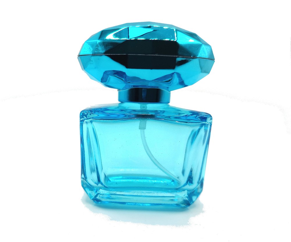 30ml Empty Glass Perfume Bottle - Reflective Oval Cap