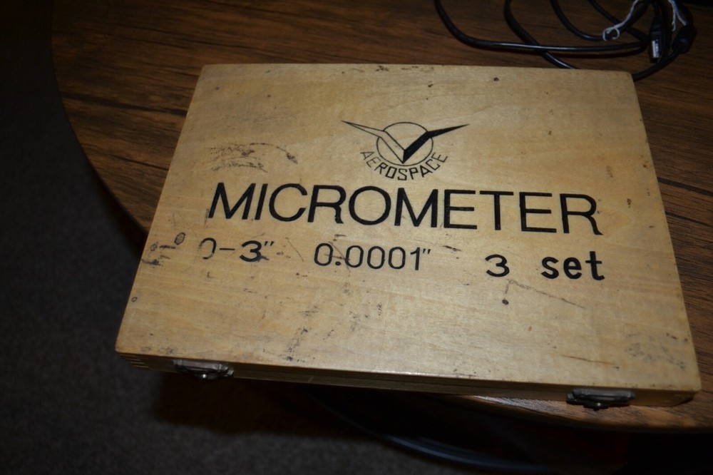 AEROSPACE BRAND NEW 3PC 0-3" PRECISION MICROMETER SET