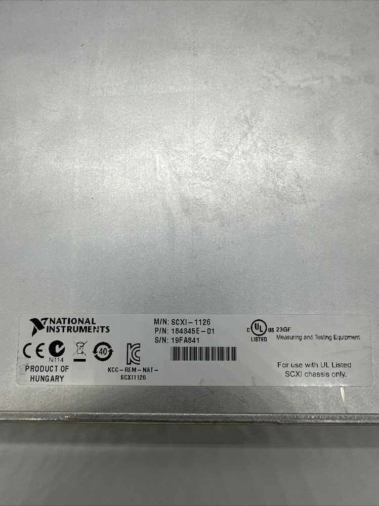 National Instructions NI SCXI-1126**Pre-Owned**